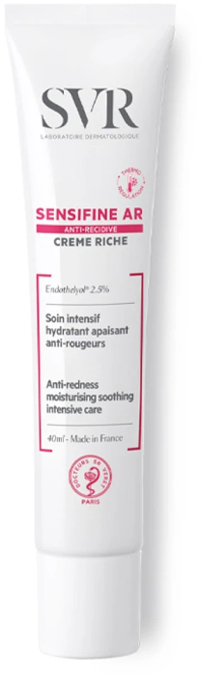Svr Sensifine Ar Rich kremas nuo raudonio Drėkinamasis raminamasis intensyvios priežiūros kremas 40ml