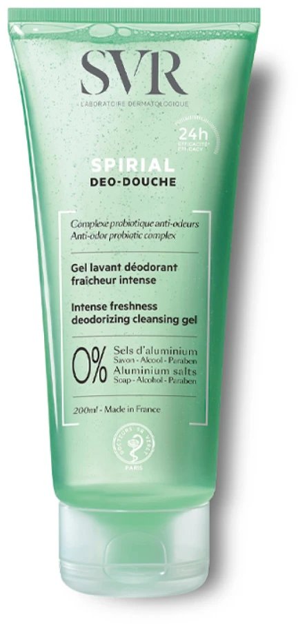 SVR Spirial Gel Dezodorantas ezodoruojantis kūno prausiklis 200ml