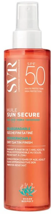 SVR Sun Secure Huile Seche Spf50 kūno odos apsauga nuo saulės 200ml