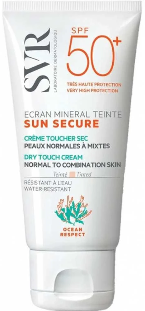 Svr Sun Secure Ecran Mineral Teinte SPF 50+ apsauginis kremas nuo saulės, 50 ml