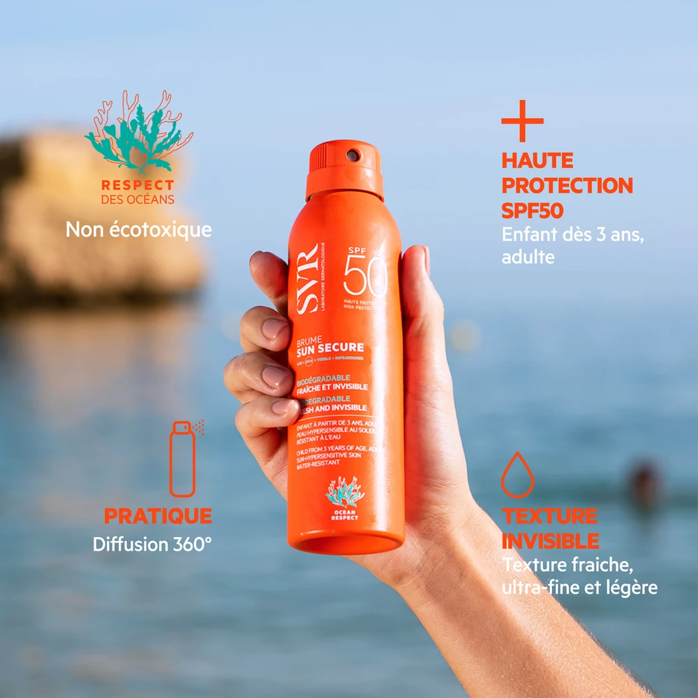 Svr Sun Secure Mist SPF 50 apsauginė dulksna nuo saulės, 200 ml