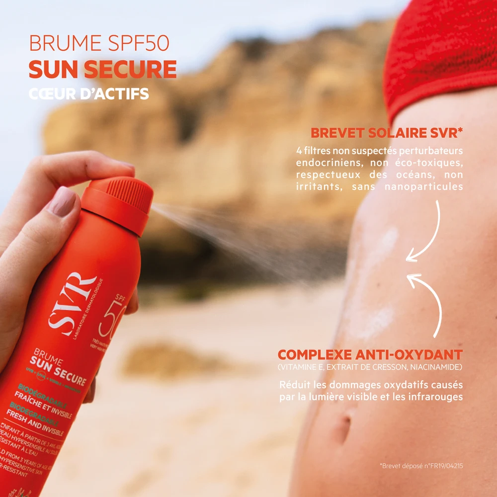 Svr Sun Secure Mist SPF 50 apsauginė dulksna nuo saulės, 200 ml