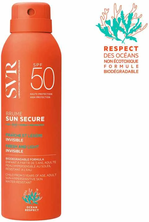 Svr Sun Secure Mist SPF 50 apsauginė dulksna nuo saulės, 200 ml