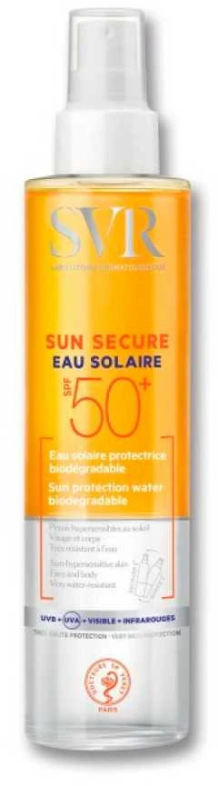 Svr Sun Secure SPF 50+ Solar Vanduo purškiamas dvifazis veido ir kūno vanduo nuo saulės, 200 ml