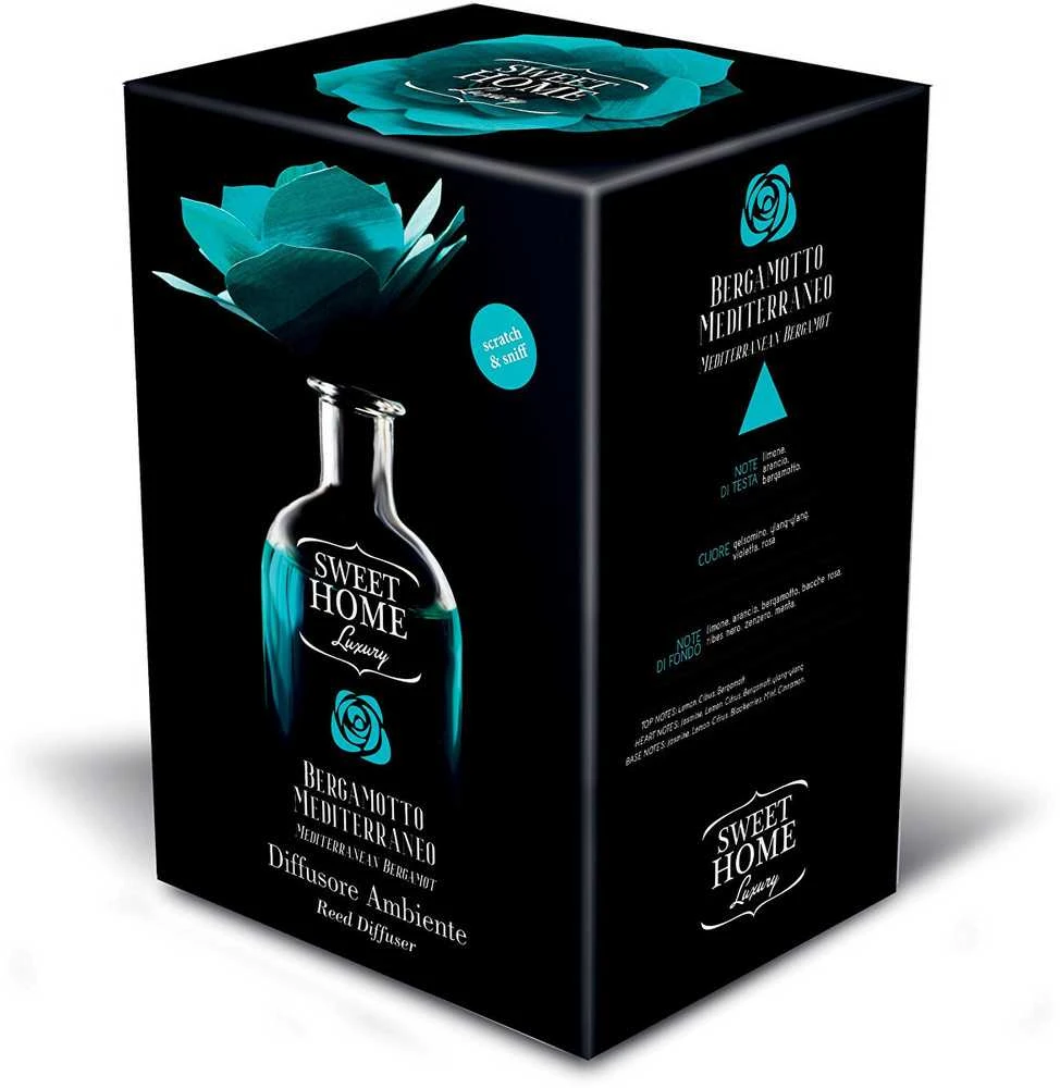 Drėkintuvas Sweet Home Collection Parfumuotas difuzorius Mediterranean Bergamot 250 ml