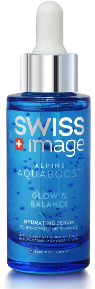 Swiss Image Alpine Aquaboost Glow & Balance Hydrating Serum veido serumas, 30 ml