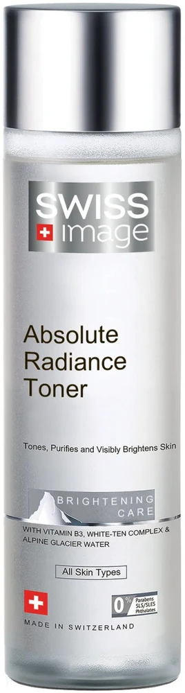 Swiss Image Brightening Care Absolute Radiance tonikas, veido losjonas ir purškiklis veido tonikas, 200 ml