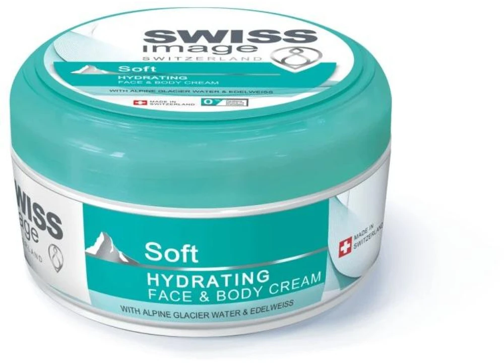 Swiss Image Soft Hydrating Face & Body Kreminis kremas veidui ir kūnui, 200 ml