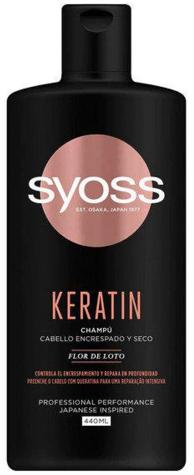 Syoss Keratino šampūnas garbanotiems ir sausiems plaukams 440ml