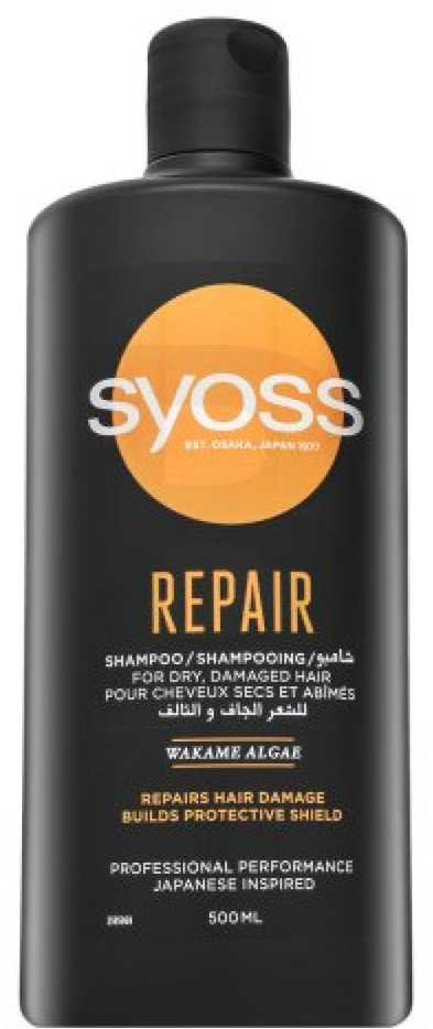 Syoss Atstatomasis Therapy Šampūnas atkuriamasis šampūnas sausiems ir pažeistiems plaukams, 500 ml