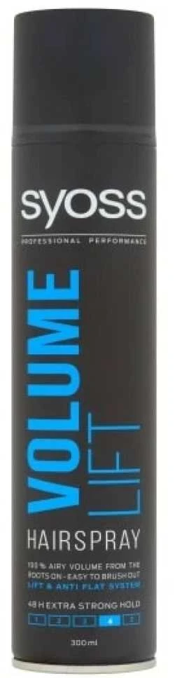 Syoss Volume Lift Hairspray purškiamas lakas, suteikiantis plaukams Extra Strong apimties, 300 ml
