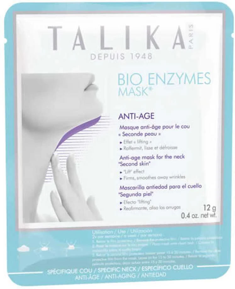 "Talika Bio Enzyme" kaukė kaklui nuo pirmųjų senėjimo požymių 12g