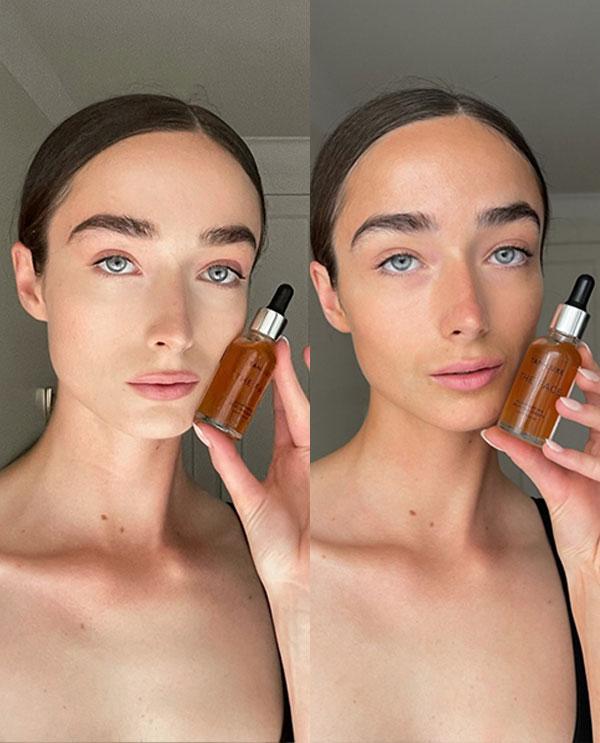 Tan-Luxe The Face Self-Tan Drops Medium / Dark savaiminio įdegio lašai veido odai, 30 ml