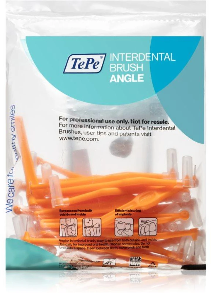 TePe Interdental Angle 0,45 mm tarpdančių šepetėliai, 25 vnt.
