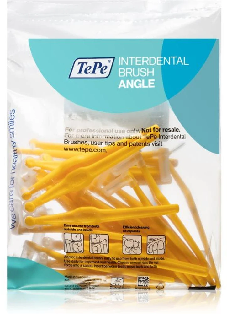 TePe Interdental Angle 0,7 mm tarpdančių šepetėliai, 25 vnt.