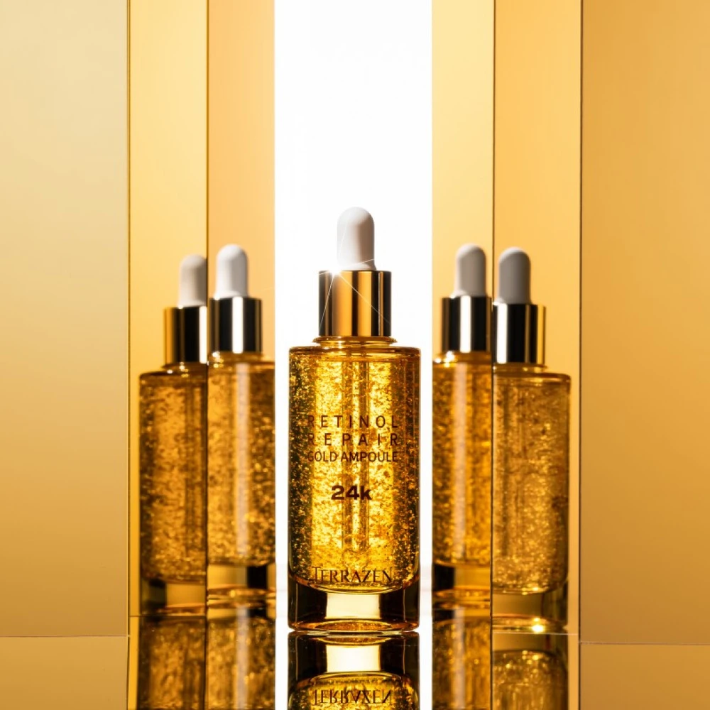 Terrazen Retinol Repair Gold Ampoule stangrinantis serumas brandžiai veido odai, 50 ml