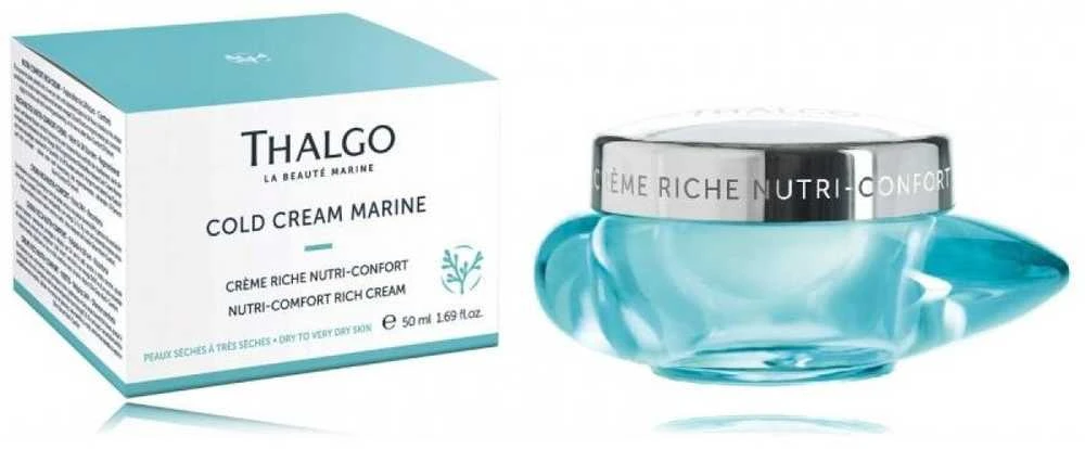 Thalgo Cold Kreminis Marine Nutri-Comfort Rich Kreminis maitinantis veido kremas labai sausai odai, 50 ml