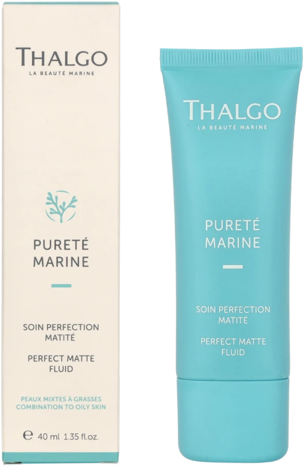Thalgo Purete Marine Perfect Matte Fluid matinį efektą suteikiantis veido kremas riebiai odai, 40 ml
