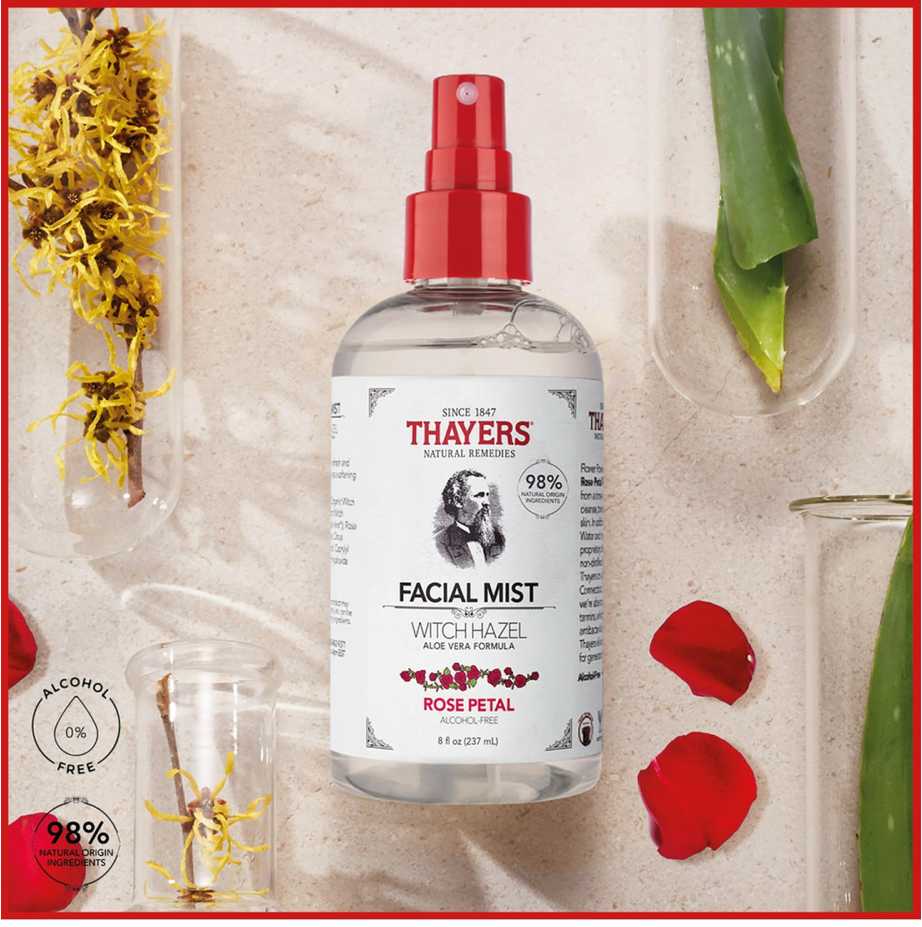 ROSE PETAL Gesichtswasser 89 Ml | Mit Rosenwasser & Hamamelis | Für Klare, Beruhigte Haut