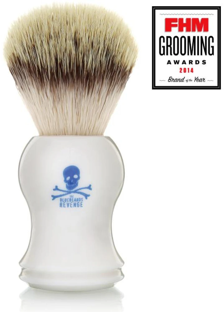 The Bluebeards Revenge Vanguard Synthetic Bristle Shaving Skutimosi šepetėlis su sintetiniais šeriais, 1 vnt.