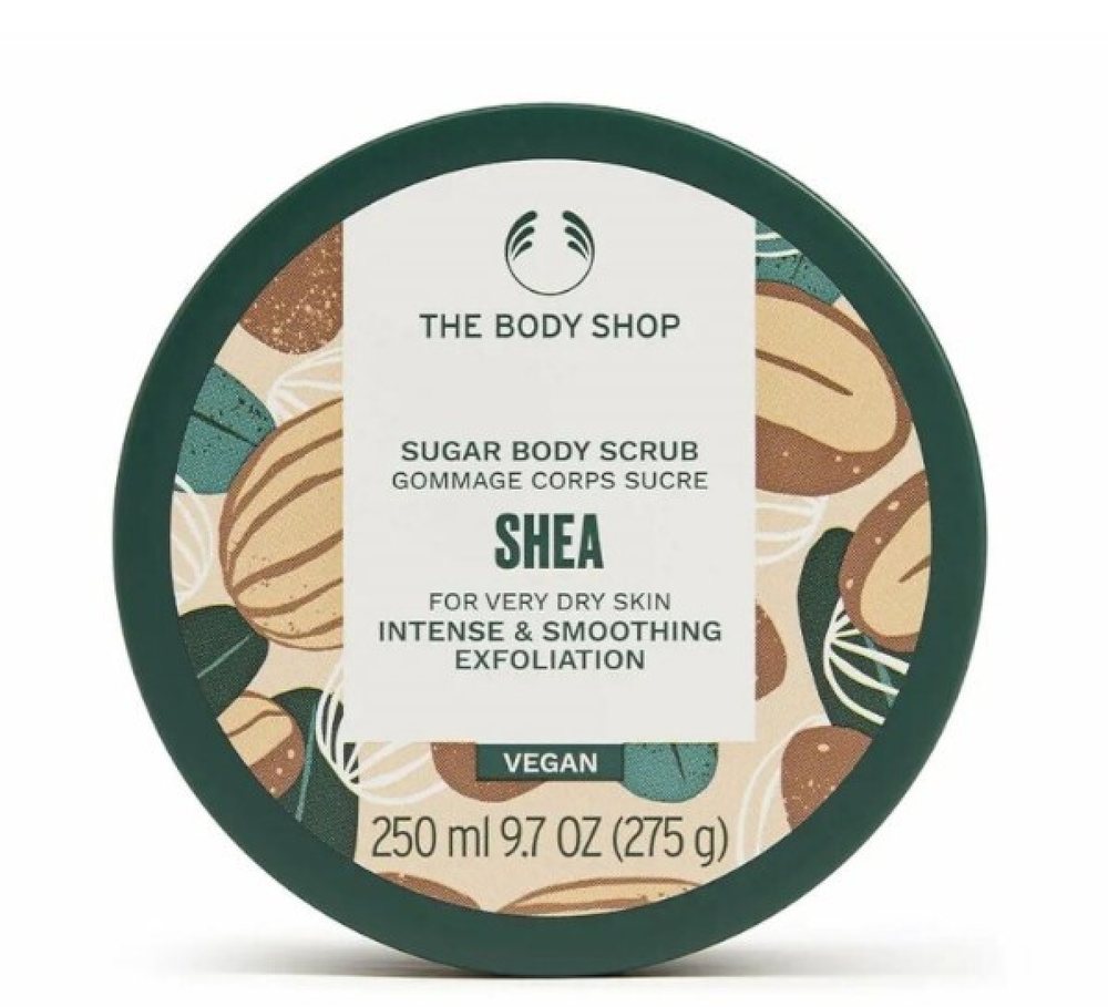 „The Body Shop“ kūno šveitiklis labai sausai odai su taukmedžio aliejumi, 250 ml