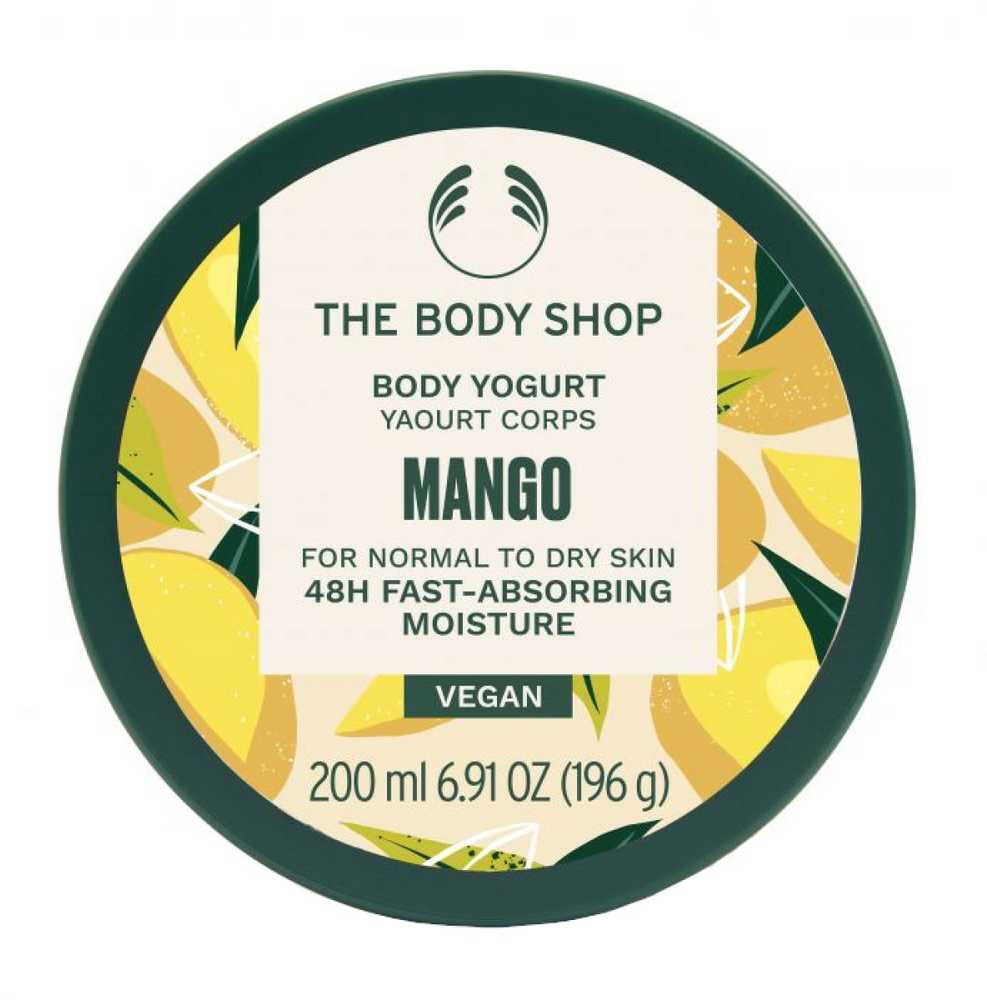 „The Body Shop“ kūno jogurtas su mangais (kūno jogurtas), 200 ml