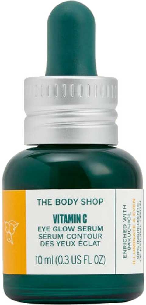 „The Body Shop“ skaistinamasis paakių serumas su vitaminu C (paakių švytėjimo serumas), 10 ml