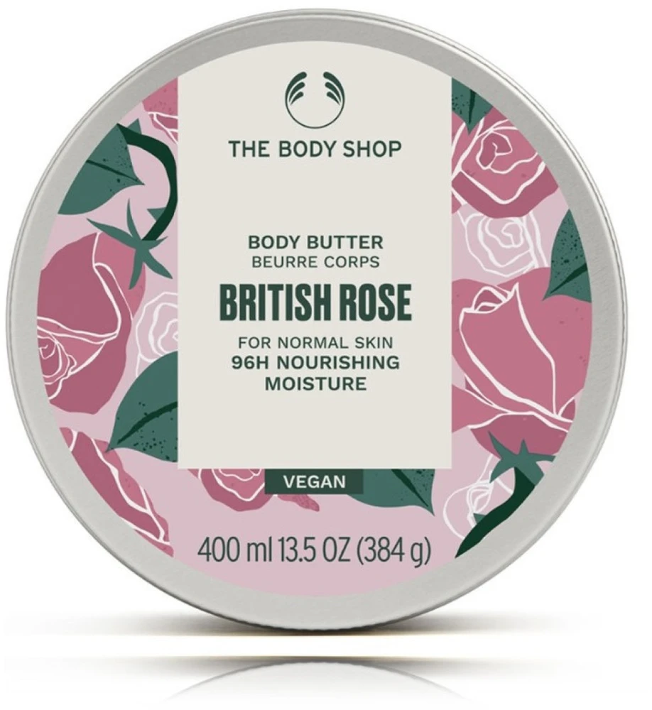 The Body Shop British Rose Body Butter k8no sviestas, 400 ml