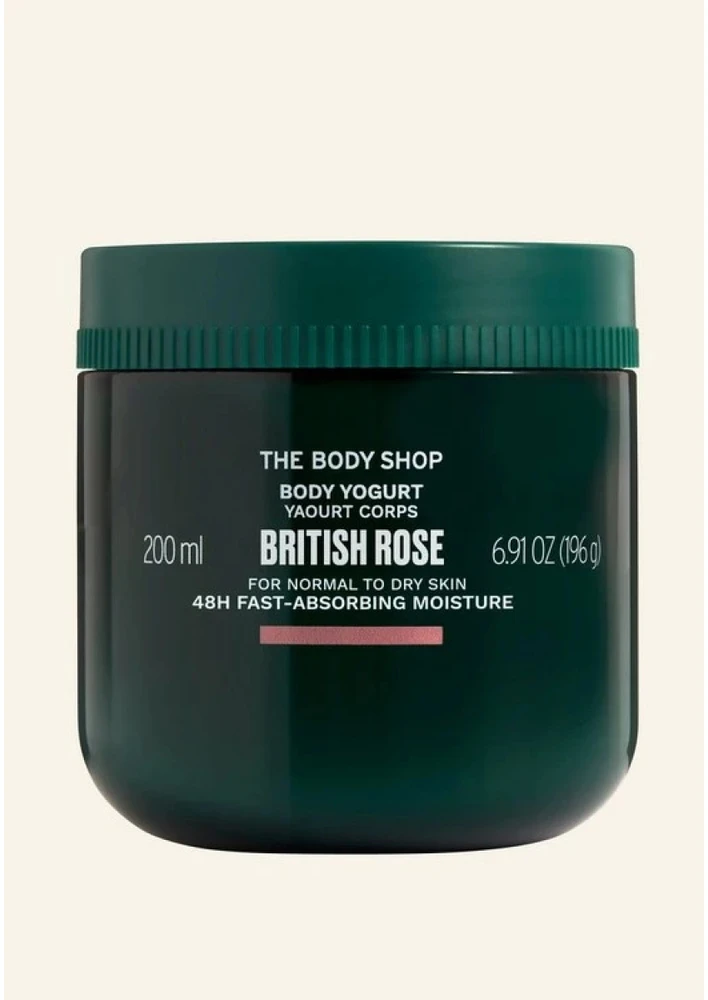 „The Body Shop“ kūno jogurtas su britiškomis rožėmis, 200 ml