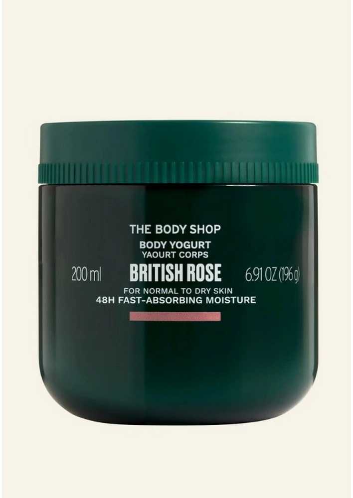 „The Body Shop“ kūno jogurtas su britiškomis rožėmis, 200 ml