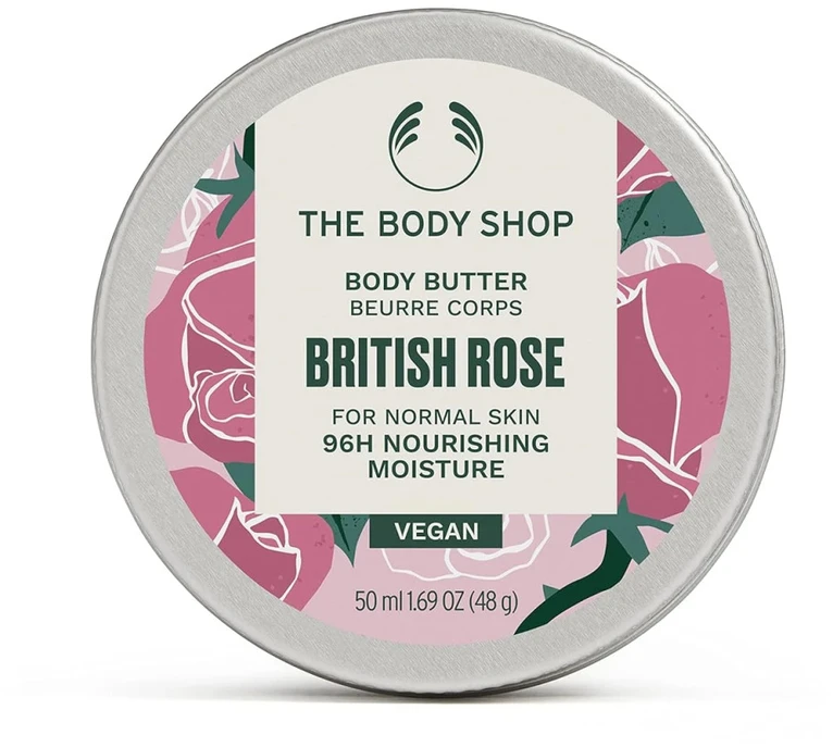 The Body Shop British Rose Body Butter kūno sviestas, 50 ml
