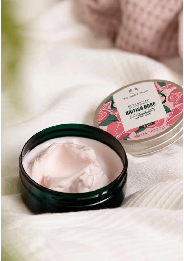 The Body Shop British Rose Body Butter kūno sviestas, 50 ml