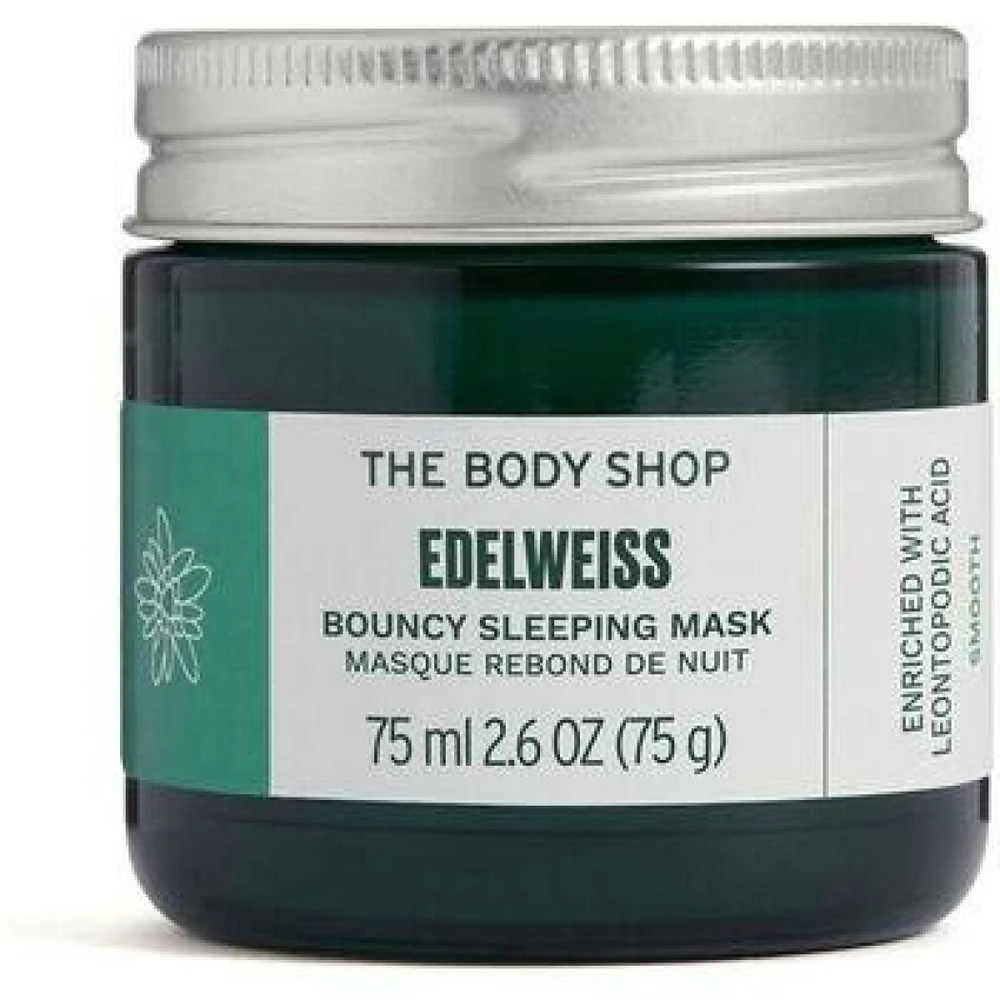 The Body Shop Edelweiss Bouncy Sleeping Mask naktinė veido kaukė, 75 ml