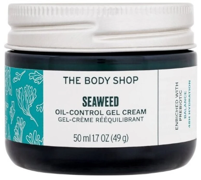 „The Body Shop“ matinį atkuriamąjį odos kremą „Seaweeds“ (riebalų išsiskyrimą kontroliuojantis gelis „Kreminis“), 50 ml