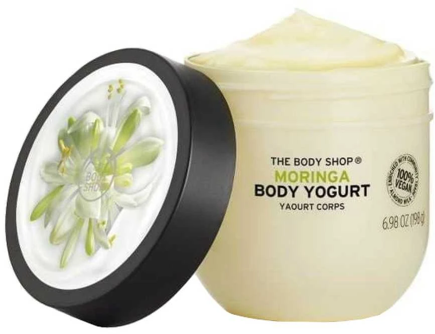 „The Body Shop“ moringos kūno jogurtas (kūno jogurtas), 200 ml