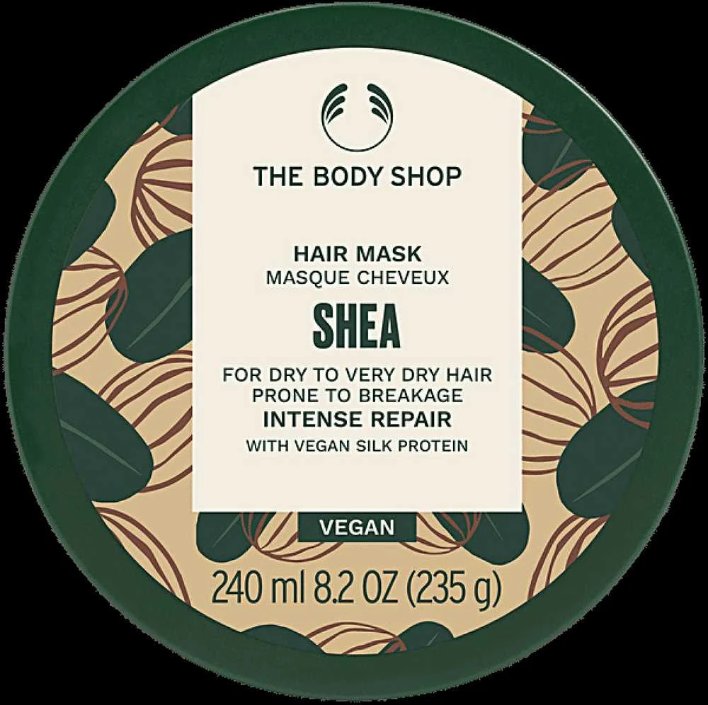 The Body Shop Shea Hair Mask sviestmedžių atkuriamoji plaukų kaukė, 240 ml