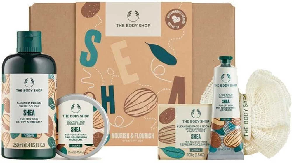 „The Body Shop Shea G3 Small“ sausai odai skirtų kūno priežiūros dovanų rinkinys