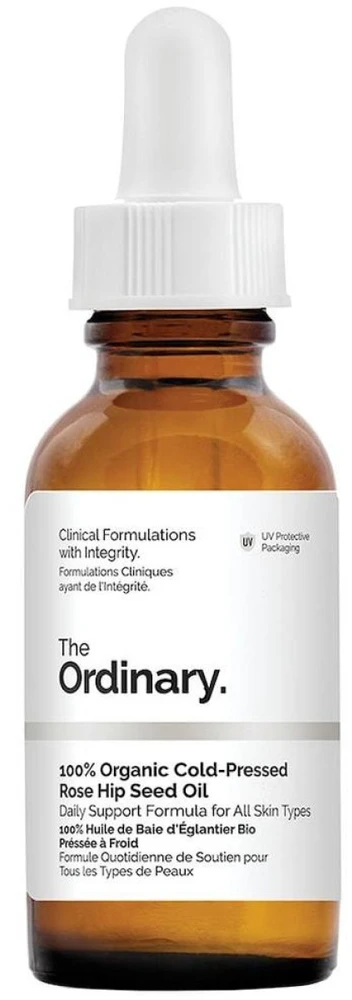 The Ordinary 100% Organic Rose Hip Seed Oil 100% tyras, šalto spaudimo erškėtuogių aliejus, 30 ml