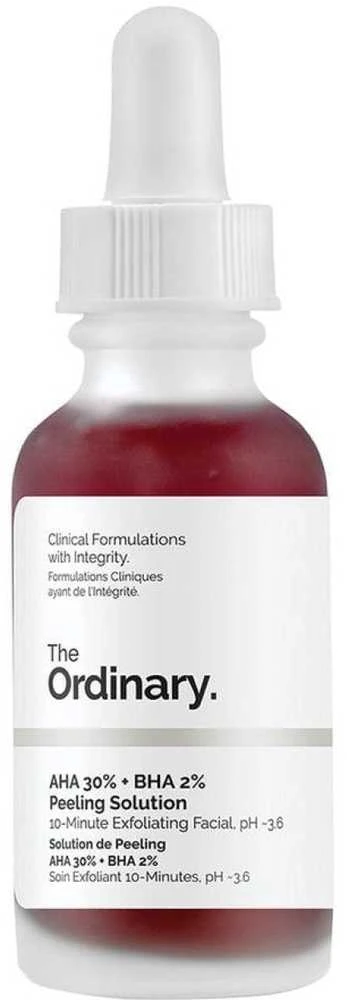 The Ordinary AHA 30% + BHA 2% Peeling Solution šveičiamasis tirpalas veidui, 30 ml