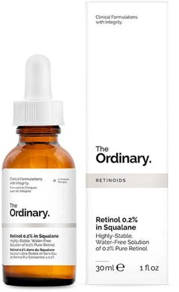 The Ordinary Retinol 0.2% In Squalane serumas veidui, 30 ml