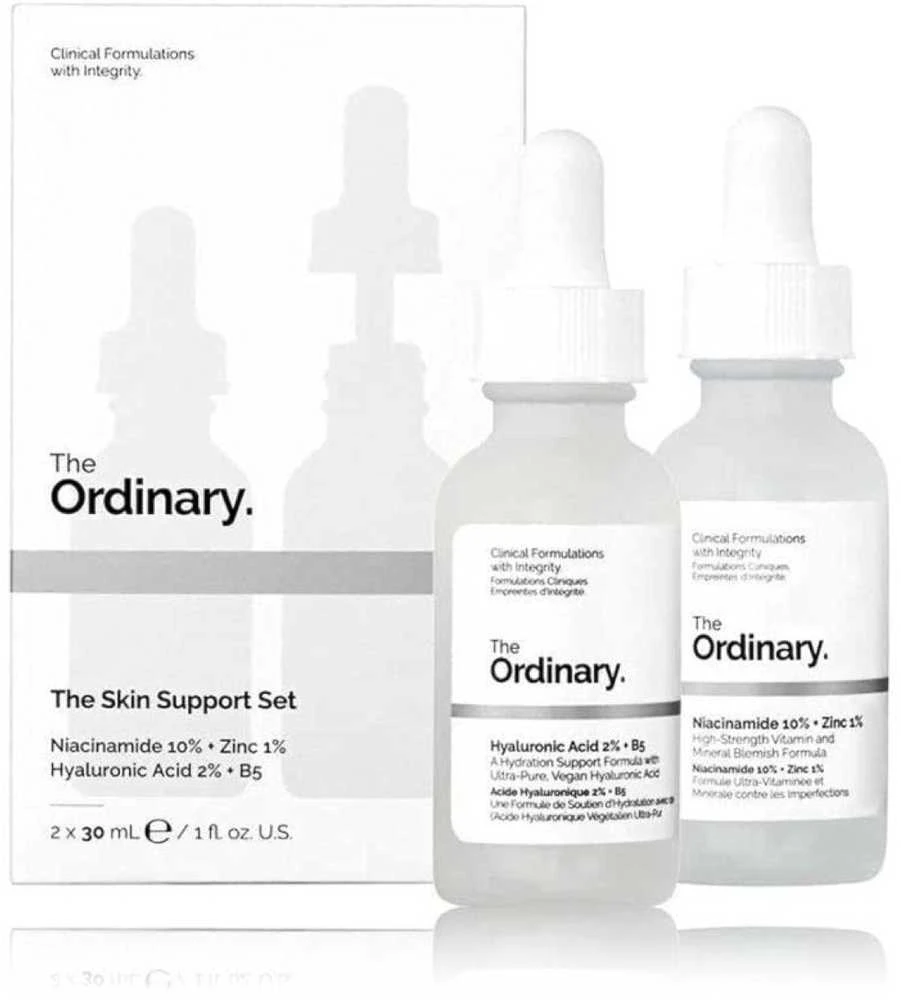 The Ordinary The Skin Support Set veido serumų rinkinys, 2 x 30 ml