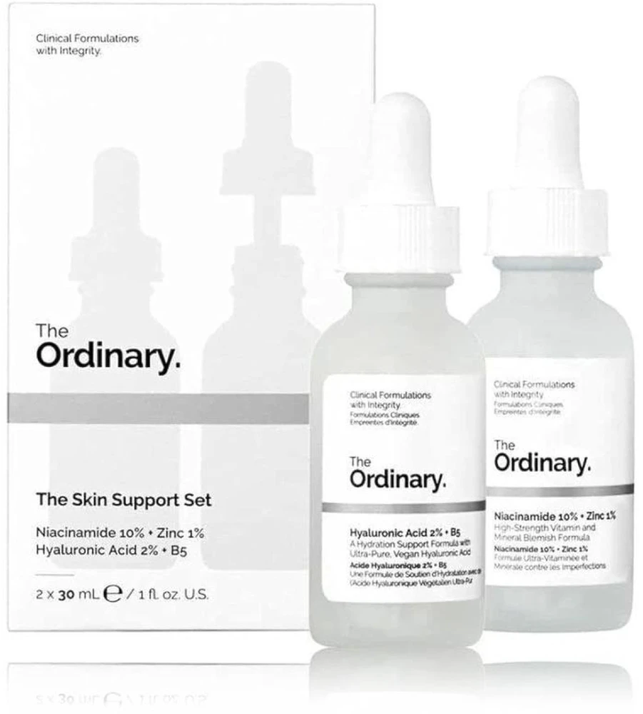The Ordinary The Skin Support Set veido serumų rinkinys, 2 x 30 ml