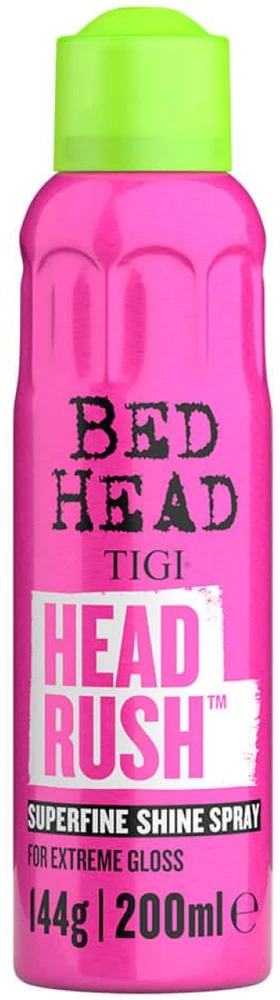 Tigi Bed Head Headrush Superfine Shine Purškiklis plaukų priemonė suteikianti spindesio 200ml
