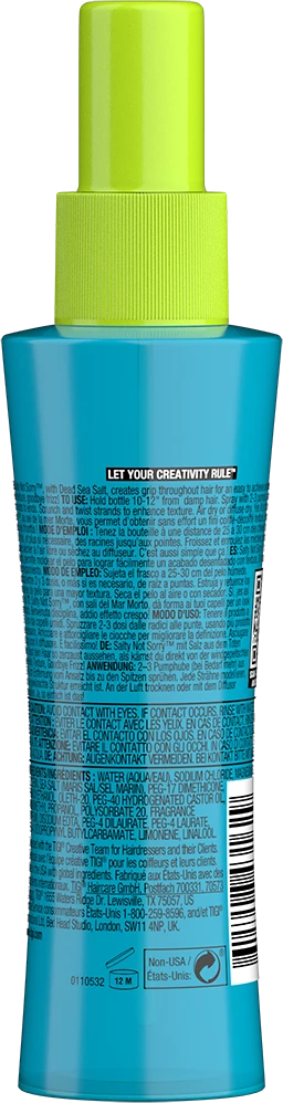 Tigi Bed Head Salty Not Sorry Purškiklis purškiklis plaukams su jūros druska, 100 ml