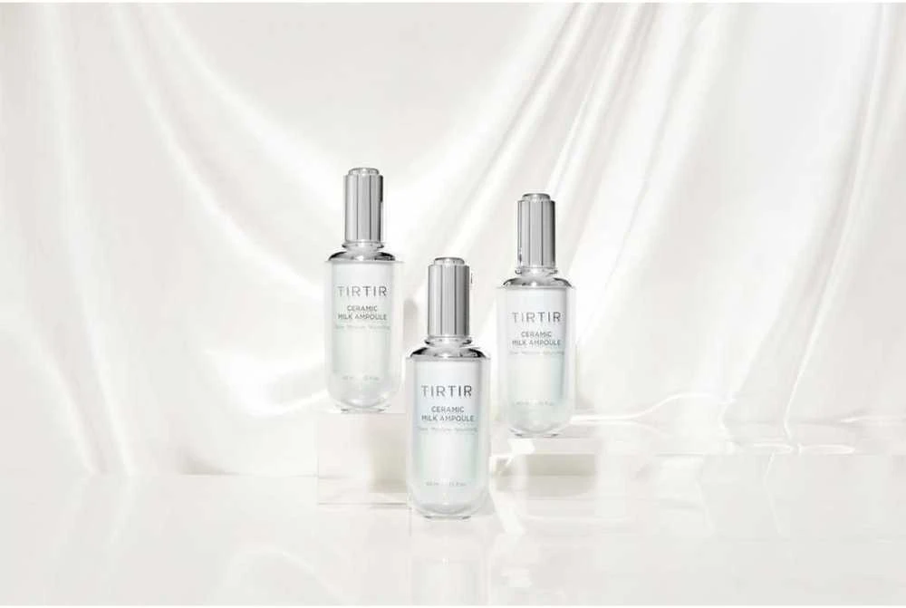TIRTIR Ceramic Milk Ampoule Skaistinamojo poveikio drėkinamasis veido serumas, 40 ml