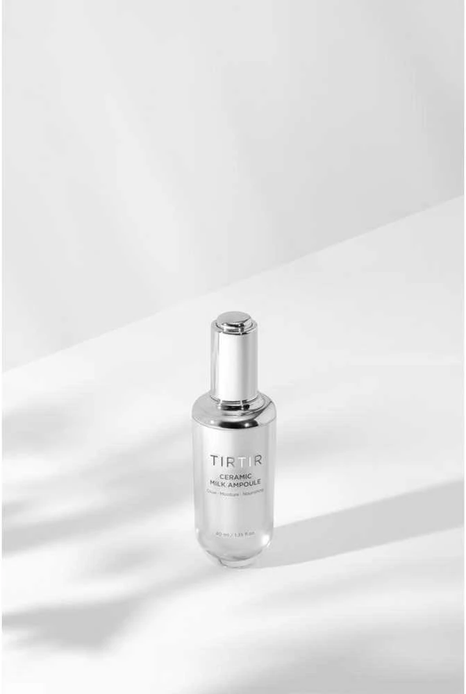 TIRTIR Ceramic Milk Ampoule Skaistinamojo poveikio drėkinamasis veido serumas, 40 ml
