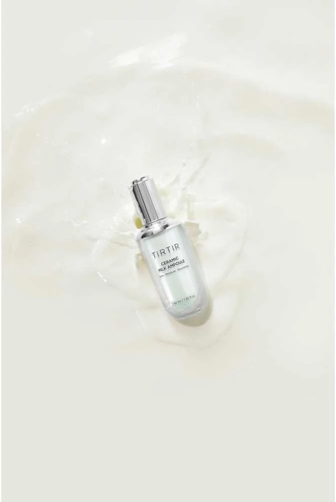 TIRTIR Ceramic Milk Ampoule Skaistinamojo poveikio drėkinamasis veido serumas, 40 ml