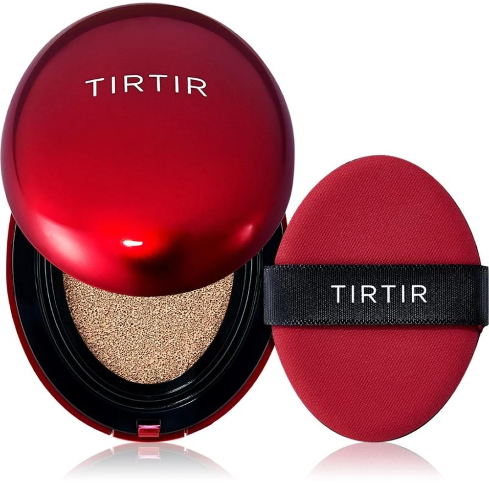 Tirtir Mask Fit Raudona Cushion Mini makiažo pagrindas-pagalvėlė, atspalvis: 21N Ivory, 4.5 g