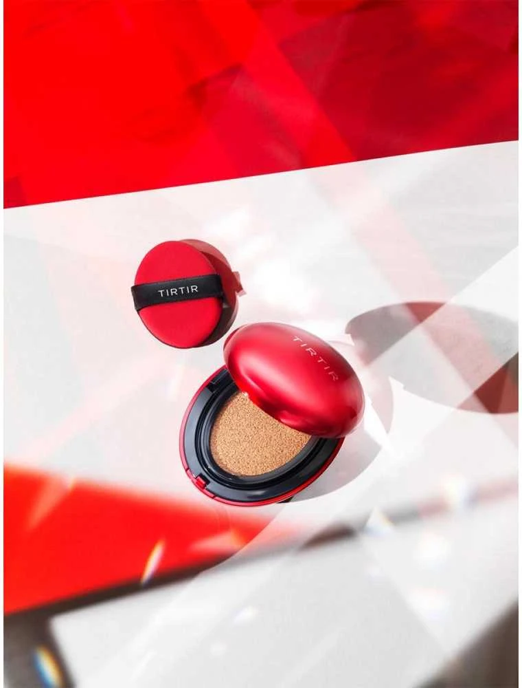 Tirtir Mask Fit Raudona Cushion SPF 40 PA++ makiažo pagrindas-pagalvėlė, atspalvis: 43N Deep Cocoa, 18 g