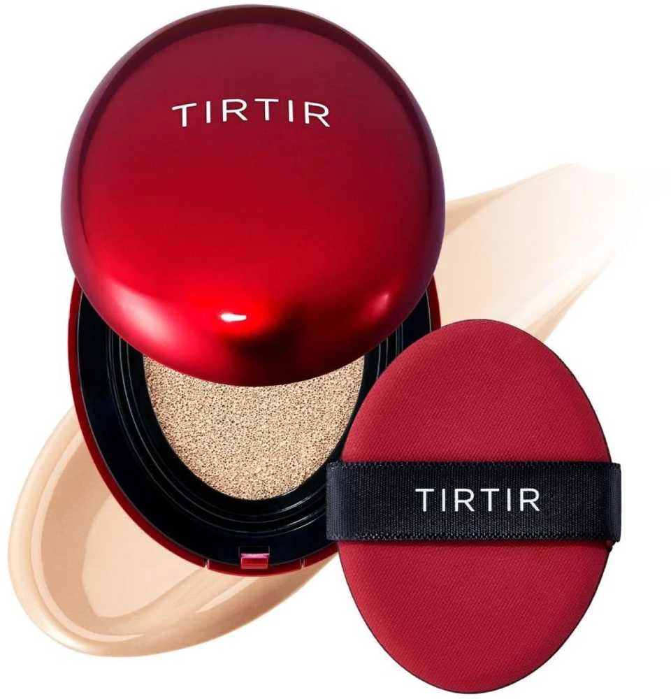 Tirtir Mask Fit Raudona Cushion SPF 40 PA++ makiažo pagrindas-pagalvėlė, atspalvis: 21C Cool Ivory, 18 g